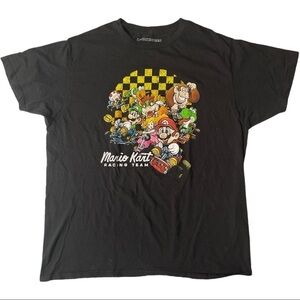 Mario Kart Racing Team Size Large Colorful Nintendo Gaming Race Casual Cartoons